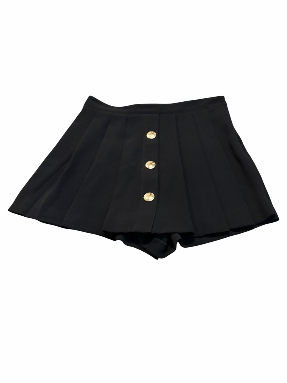 ZARA pleated black skort